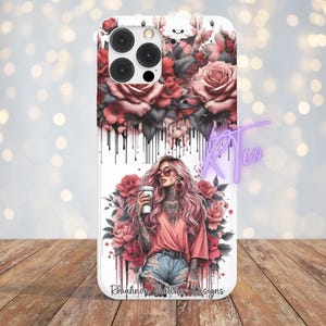 Sublimationsdesign, Tattoo Girl, freche Zitate, Telefonhüllen Designs, Sublimationsdrucke, Rhiannon Thatcher, freche Tattoo Girl designs