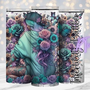 Unfruchtbarkeits-Battler, Positive Zitate, Tattoo-Girl, freche Zitate, 20 Unzen Tumbler Design, Digital, Sublimationsdrucke, Rhiannon Thatcher,