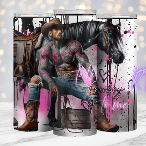 Sprechen Sie Cowboy mit mir, positive Zitate, 20 Unzen Design PNG, Digital, Tattoo Girl, Sublimationsdruck, meistverkauft, Rosen, Rhiannon Thatcher