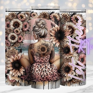 Let Them Sublimationsdesign, Tattoo Girl, freche Zitate, 20 Unzen Tumbler Design, Digital, Sublimationsdrucke, Rhiannon Thatcher, Beach Girl