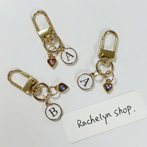 Initial Letter Keychain Alphabet Key Rings Stainless Steel Letter...