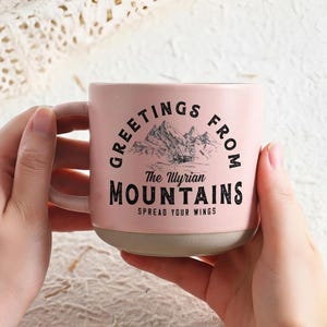ACOTAR Mug Illyrian Mountains, Velaris Night Court, Rhysand Feyre Cassian Licensed SJM Universe Merch Bookish Mug Gift For Her image 12