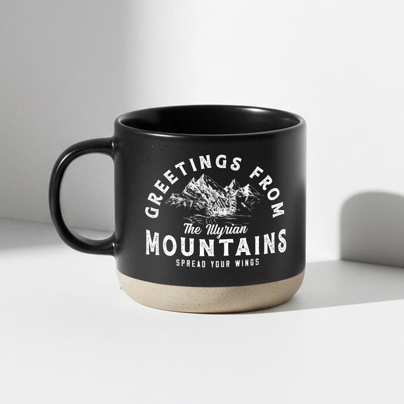 ACOTAR Mug Illyrian Mountains, Velaris Night Court, Rhysand Feyre Cassian Licensed SJM Universe Merch Bookish Mug Gift For Her image 9