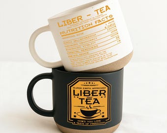 Liber-Tea Mug, Morning Cup Of Liber-Tea, Taste Democracy, Gift for Gamers, Gift for him, Gamer Gift for Boyfriend