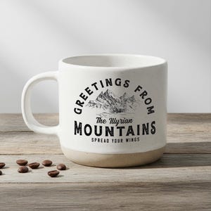 ACOTAR Mug Illyrian Mountains, Velaris Night Court, Rhysand Feyre Cassian Licensed SJM Universe Merch Bookish Mug Gift For Her image 14
