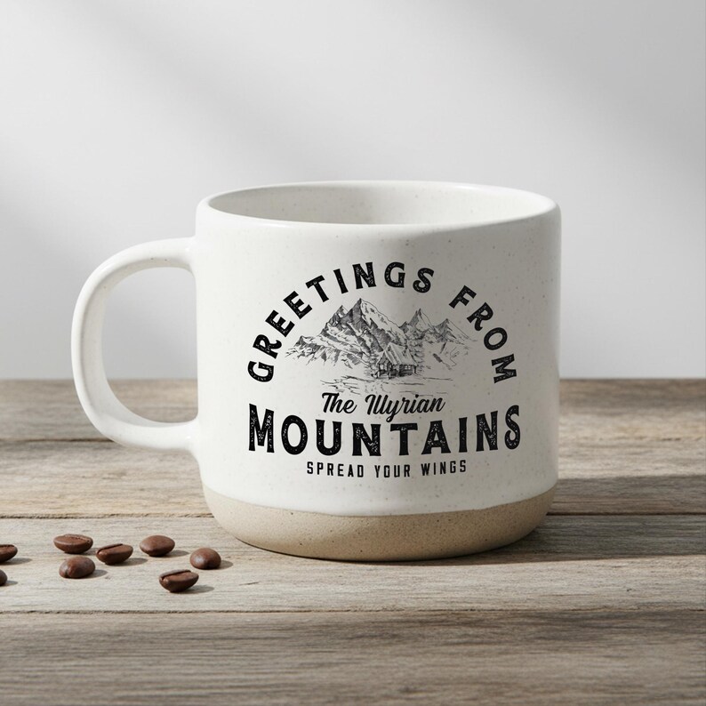 ACOTAR Mug Illyrian Mountains, Velaris Night Court, Rhysand Feyre Cassian Licensed SJM Universe Merch Bookish Mug Gift For Her image 14