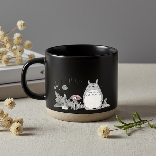 Taza Espíritu del Bosque, inspirada en Mi Vecino Totoro, regalo inspirado en Studio Ghibli