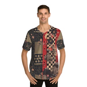 Stylish Men's Baseball Jersey - Unique Japanese Design, Streetwear, Casual Wear, Gift for Sports Lovers, Summer Outfits, Soft Fabric