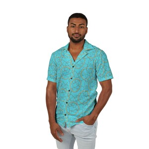 Tropical Vibes Hawaiian Camp Shirt for Men, Beachwear, Summer Casual Shirt, Vacation Style, Luau Party Outfit