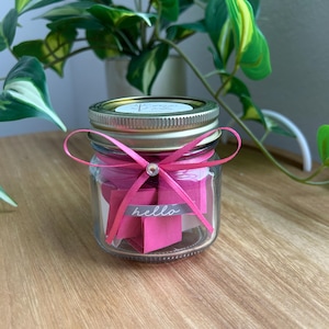Daily Inspiration Jar of Encouragement, Encouragement Jar, Jar With Notes Inside, Unique Handmade Gift, Teacher Desk Decor
