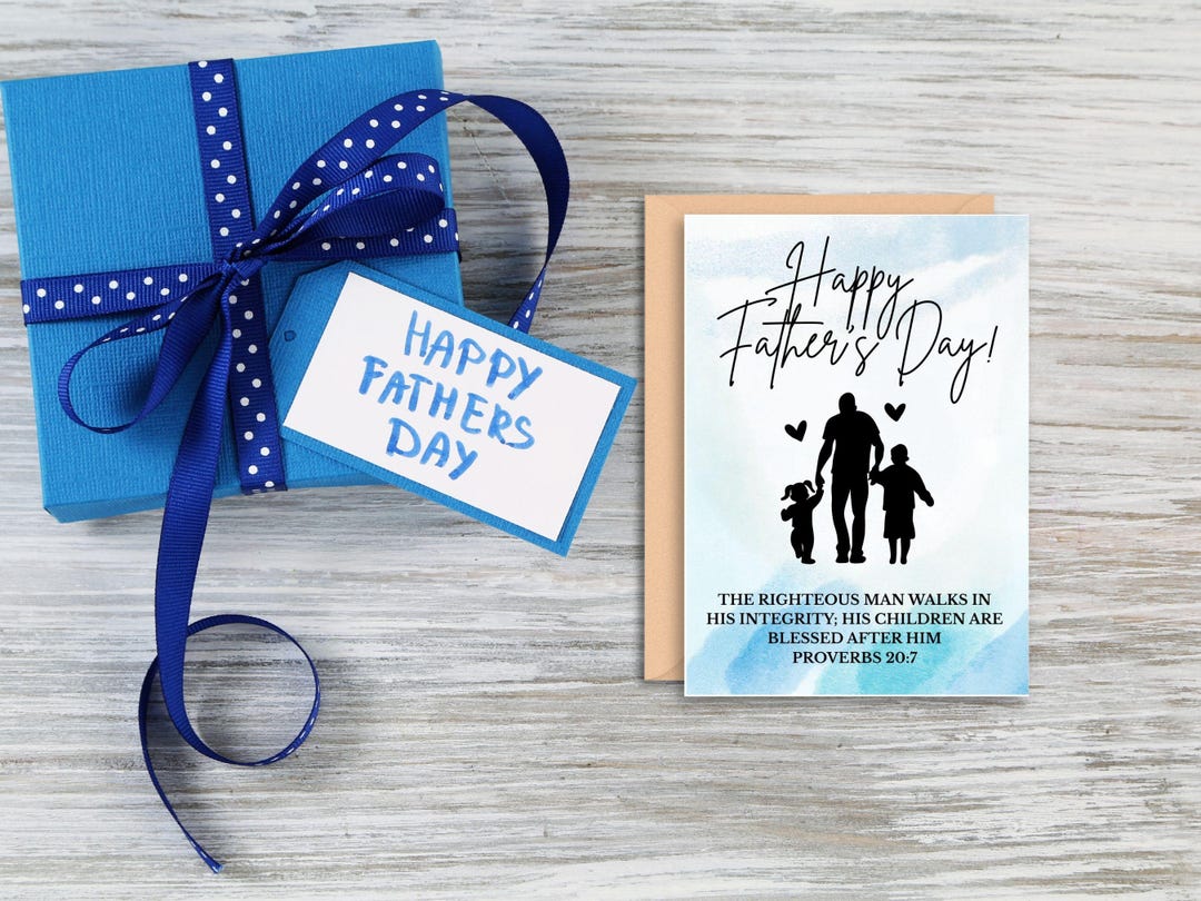 Christian Father's Day Card, Printable Father's Day Card, Easy Father's ...