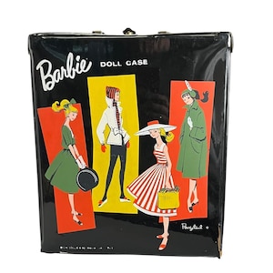 Vintage Barbie Doll Case Black - Etsy