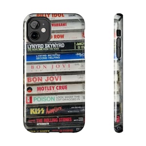 Rock Legends from the 80s Rock Cassette Tape Tough iPhone Cases
