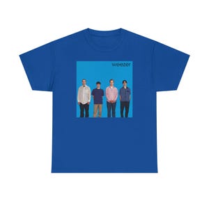ウィーザー ブルーポスター ブルーアルバム ユニセックス Tシャツ
