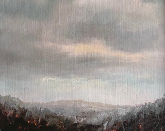 Original Oil Painting, Landscape Painting 8x10, Oil Painting Original Art, Tonalist Oil Painting, Landscape in Oils