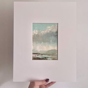 Original Oil Painting, Landscape Painting 5x7, Oil Painting Original Art, Palette Knife Cloud Oil Painting, Landscape in Oils