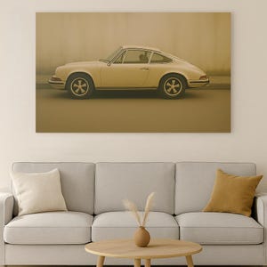 Porsche Wall Art, Porsche 911 Acrylic Print, Masculine Wall Art, Vintage Car Poster, Sports Car Decor, Luxury Garage Wall Art