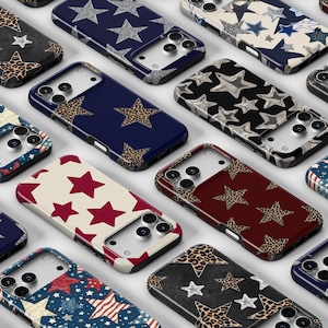 Söta stjärnfodral för mobilen, Y2K 2000-talets glitterstjärnor trendigt flickigt preppy fodral för iPhone 17 16 15 14 13 12 11 Pro Max, Samsung Galaxy S25 S24 S23