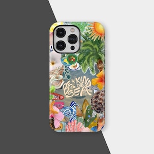 Beach Palm Tree Phone Case Summer Sea Beach Lovers Cover for iPhone 16 15 14 13 12 11 Pro Max, Samsung S25 S24 S23 S22 Plus Ultra