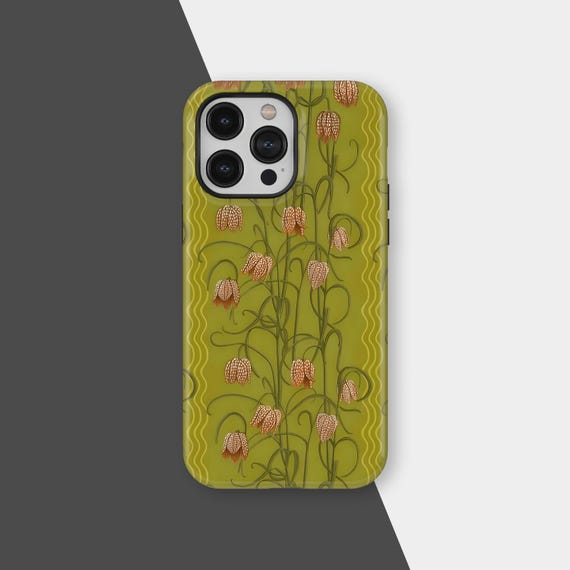 Campanas Phone Case - Chartreuse and Orange - Eco-friendly