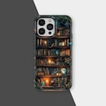 Bookshelf Phone Case MagSafe | Book Lover Cover | iPhone 17 16 15 14 13 12 11 Pro Max, Samsung S25 S24 S23 | Witchy Dark Academia Aesthetic product logo