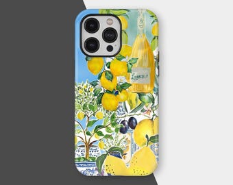 Italië Telefoonhoesje Amalfi La Dolce Vita Cover voor iPhone 16 15 14 13 12 11 Pro Max, Samsung S25 S24 S23 S22 Plus Ultra