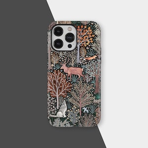 Forest Animals Phone Case, Nature Wildlife Forest Animal Phone Cover for iPhone 17 16 15 14 13 12 11 Pro Max, Samsung S25 S24 S23 Plus Ultra