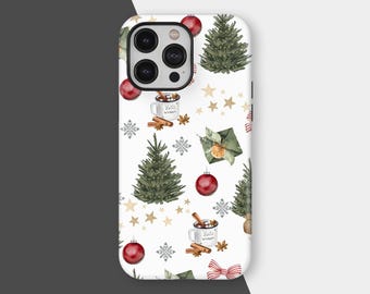 ヴィンテージクリスマスツリーのスマホケース、クリスマスギフトアイデア、クリスマスプレゼントにぴったりのプレゼント、レトロヴィンテージクリスマスカバー、iPhone 17、16、15、14、13、12、11、Samsung