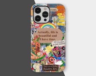 Etui na telefon z inspirującymi cytatami, pozytywne powiedzenie, uważna obudowa, iPhone 17 16 15 14 13 12 11 Pro Max, Samsung Galaxy S25 S24 S23 Ultra
