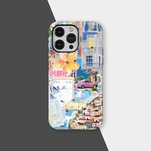 Italy Phone Case Italian Amalfi Coast La Dolce Vita Cover for iPhone 16 15 14 13 12 11 Pro Max, Samsung S25 S24 S23 S22 Plus Ultra