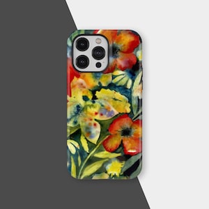 Floral Girly Phone Case, Cute Flower Design, Vintage Chic Accessories, iPhone 17 16 15 14 13 12 Pro Max, Samsung S25 S24, Floral Tech Gift