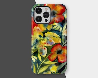 Floral Girly Phone Case, Cute Flower Design, Vintage Chic Accessories, iPhone 17 16 15 14 13 12 Pro Max, Samsung S25 S24, Floral Tech Gift