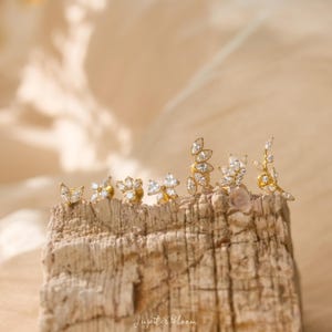 Titanium Leaf Studs Set - 18G Cartilage Helix Lobe Piercing | 100% Pure Titanium, 24/7 Comfort, Waterproof & Hypoallergenic, Gift Boxed