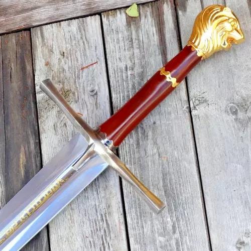 Handmade Sword of Peter Replica – Chronicles of Narnia | Handmade Fantasy Sword, Medieval Display Prop, Gifts for Him, Fantasy Display Sword