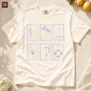 Sardines Shirt by Haku Raku, Comfort Colors Ocean Stamp Tee, Italy Amalfi Coast Vacation Shirt,  Fisherman Aesthetic, Europe Foodie Gift