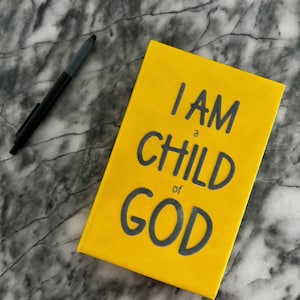 Diario Soy un hijo de Dios - amarillo, grabado