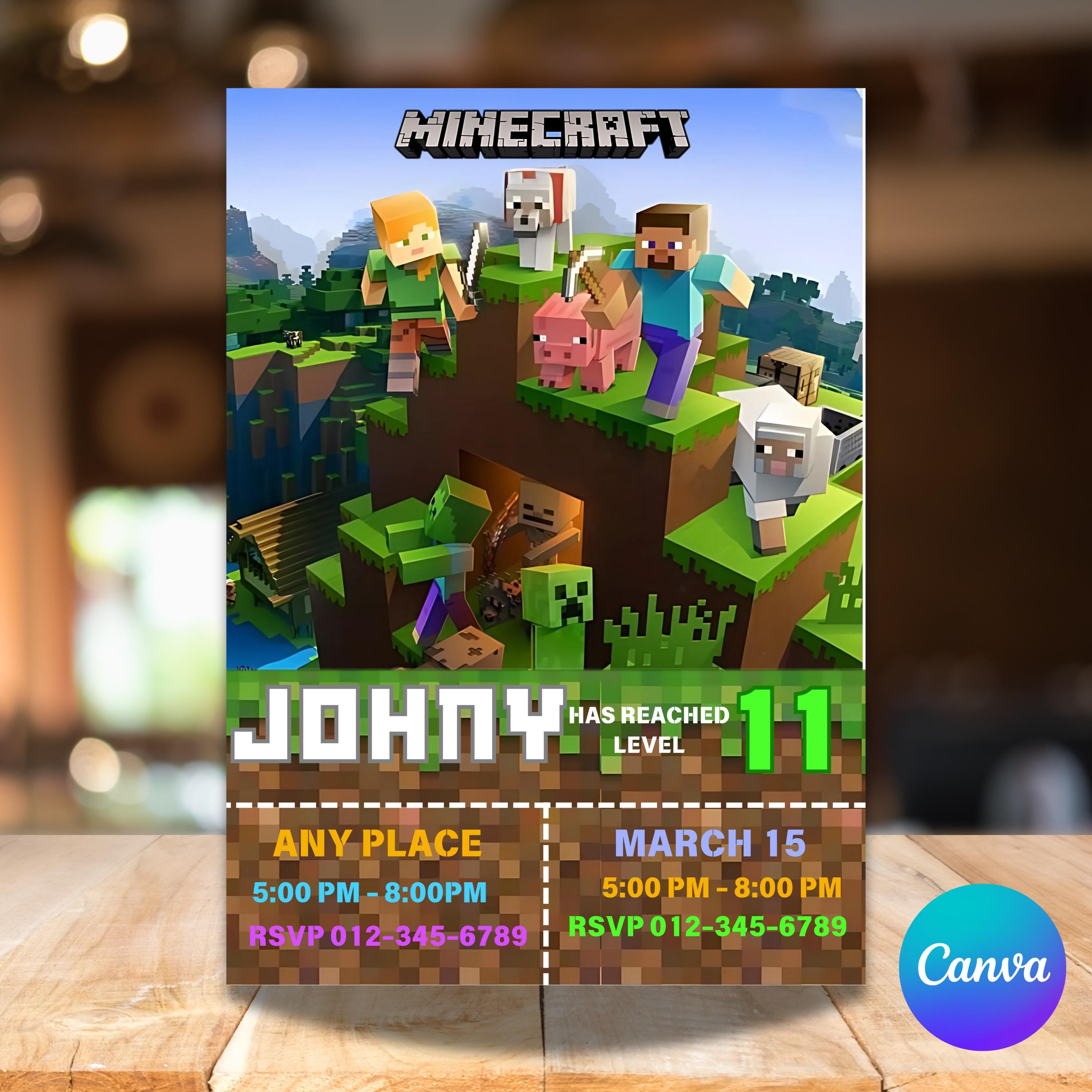 Minecraft Canva Template