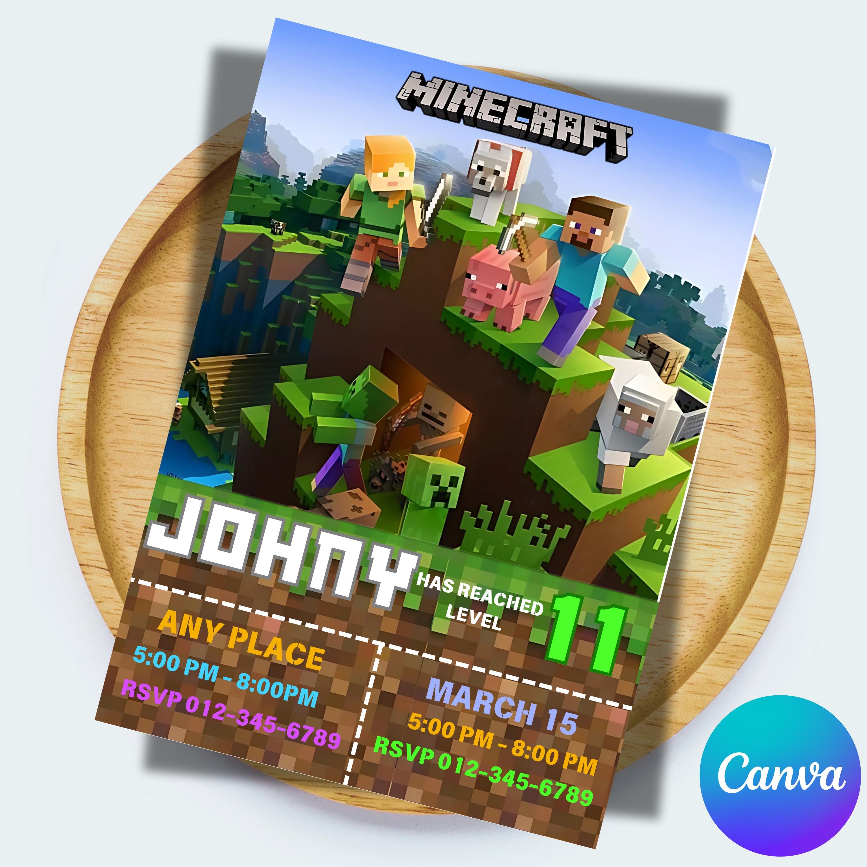 Minecraft Canva Template