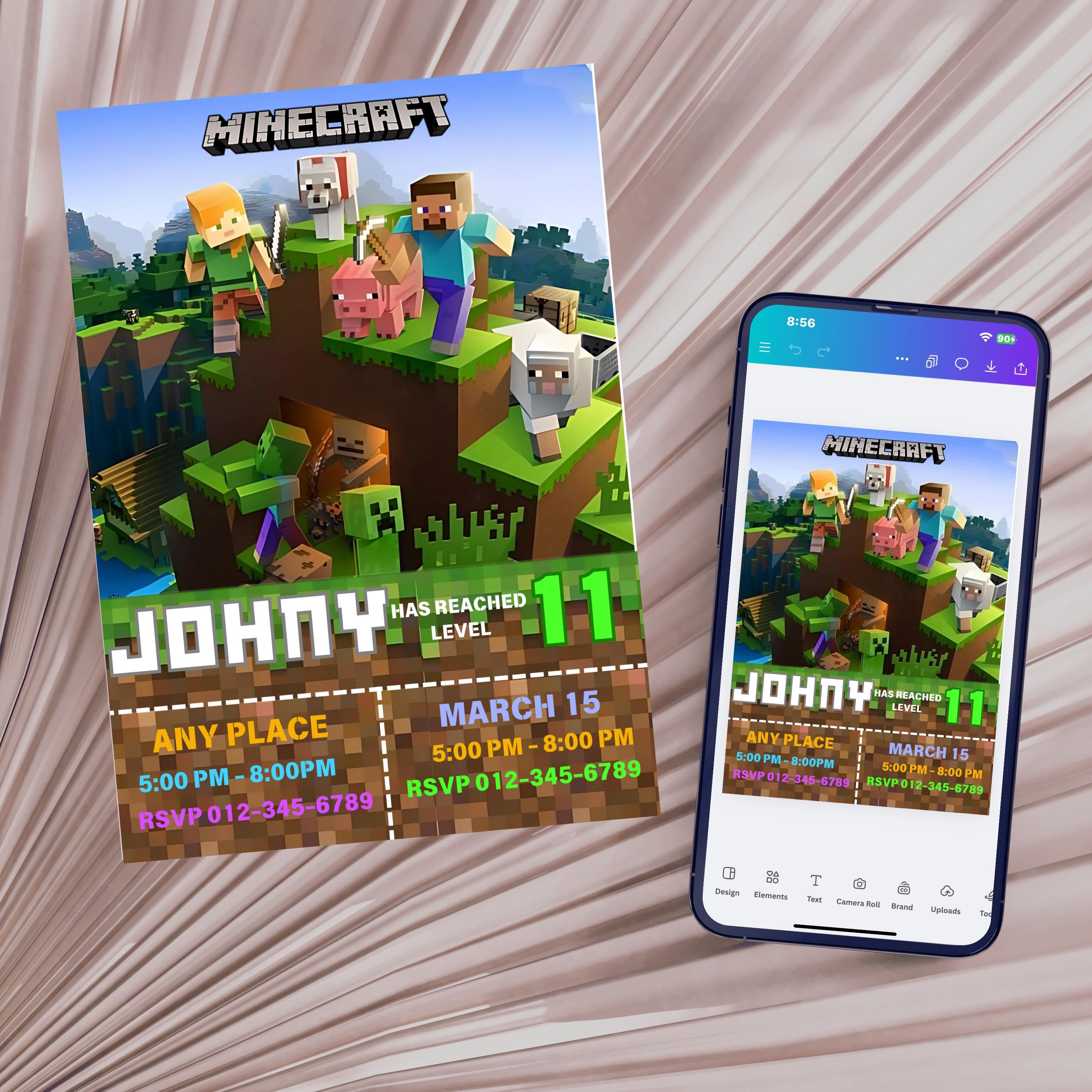 Minecraft Canva Template