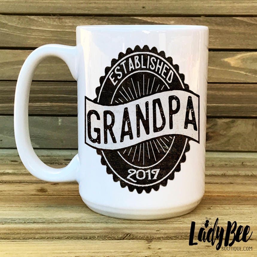Download Grandpa Mug Fathers Day Mug Travel Mug New Grandpa Grandpa Etsy