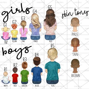 Personalized Family Ornament, Family Portrait Ornament, Grand Kids ...