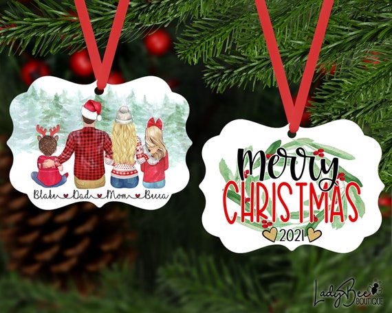 Personalized Family Ornament Family Portrait Ornament Grand | Etsy