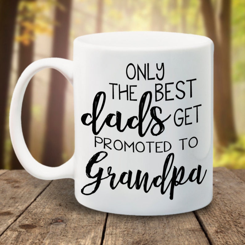 Download Only the best dads get promoted to grandpa Travel Mug | Etsy
