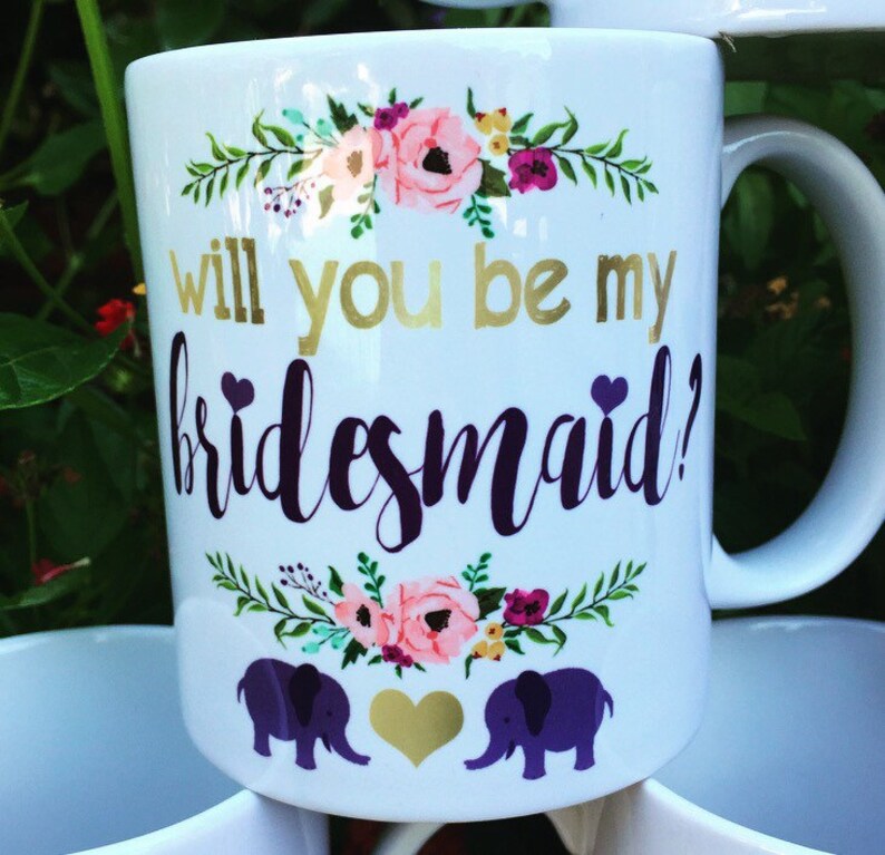 Bridesmaid mug engaged mug Will you be my bridesmaid mug Etsy