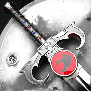 Handgemaakte ThunderCats Sword of Omens replica, legendarisch leeuwenzwaard, handgemaakt fantasiezwaard, kerstcadeau voor hem, gepersonaliseerd voor cadeaumoeder