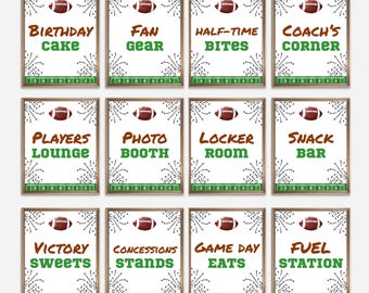 First Year Down Birthday Sign Football First Birthday for Boy Customizable 8x10" Printable Football Sign Instant Download