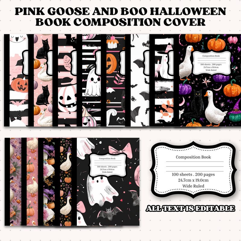 Boo Notebook - Etsy