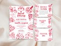 Pizza Baby Shower Special Delivery Baby Shower Set Slice Slice Baby Hand Drawn Italian Pizza Themed Baby Shower Ciao Baby Red product logo