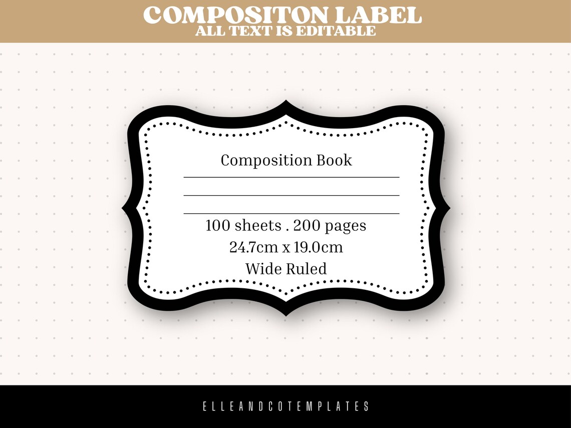 Lemon Floral Composition Notebook Cover Design Template, Custom School ...