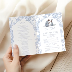 LDS Baptism Program Template, Lds Program Template, Lds Church Template, Boy Baptism Program, Lds Program Baptism Instant Download